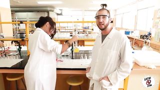 Lab Nerd wants cock in her Ebony pussy