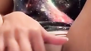 Nasty Ebony Thot Plays with Pussy