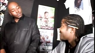 Busty fucking ebony creamed in the studio