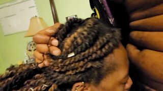 This babe wanted a midnight snack so I filled her mouth.