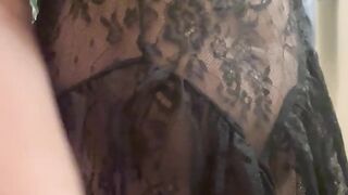 Slow Underware Tease in my Ebony Teddy