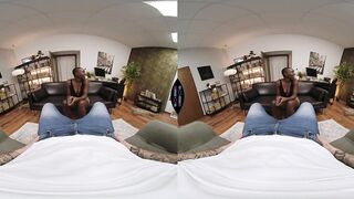 Swap Ebony Femdom-goddess From Africa Titjob & Riding Large Rod When Called to Study - 360 Hawt VR Porn
