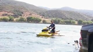 Black gal gets pounded by white knob whilst her ally masturbates beside her