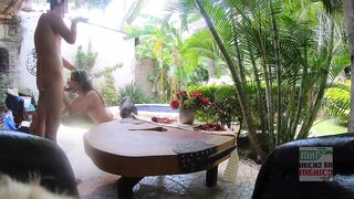 Slim youthful Mexican woman records an amateur porn movie scene to fulfill her dream 1