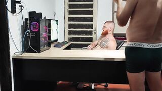 Behind the scenes, hardcore banging with a sexy, large-assed cutie.