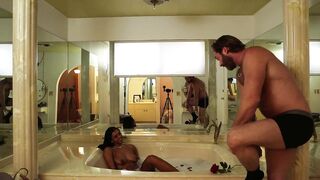 6’three Dominant-bitch Gives Taller Stud A Romantic Fleshly Tugjob