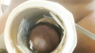 Bbc gets slutty at work and makes pocket without throne room paper roll to Screw ‼‼‼‼