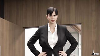 Lesbo Employee suggests her ebony boss her large PAWG booty for a peculiar favour