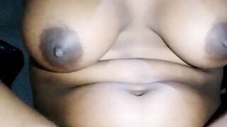 Black shows off overweight cunt