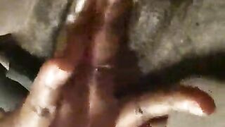 Black street walker cunt play clip