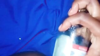 Giant bottle destroys my teen vagina