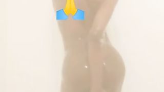 Sexy Wet Ebony Bitch taking Shower
