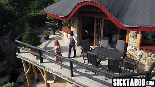 Hot biig butt hottie drank large wang and enjoyed coarse anal invasion