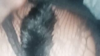 Afro girlfriend loves the morning BBC backshots