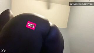 Black shows large ol booty
