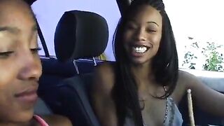 Black lesbo pornstars plays with eating vagina and thong-on screwing