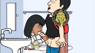 Black Dominant-bitch oral