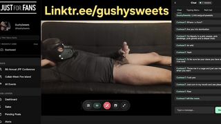 Large ramrod live stream beefy spunk fountain bate session with large nut