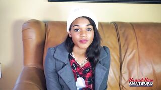 Skylar Small Brunette hair Sloppy Deepthroat Then Hard Pounding!