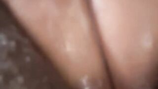 Fingering my creamy juicy cunt previous to i shower