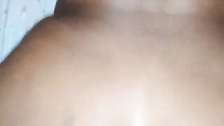 My ebony hotty's constricted little booty