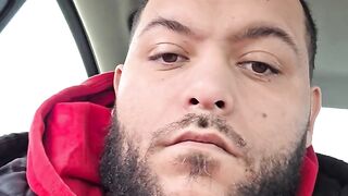 Jerking in the walmart parking lot until I shoot a giant load of cum