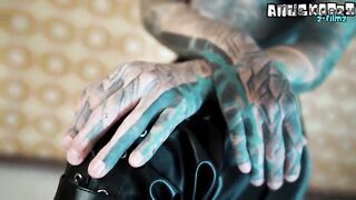 Inked Floozy Impales Herself on Huge Ebony Sex tool – Haunch High Heels & Anal Ride