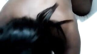 Ebony woman enjoying herself on my rod.