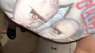 Large Titty Latin babe Sucking BBC