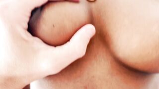 A nice-looking brunette hair sucks my jock for breakfast and asks me to cum inside her