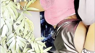 I TORE MY CONCUPISCENT STEPSISTER'S PANTIES AND DRILLED HER SO BADLY AT THE BALCONY