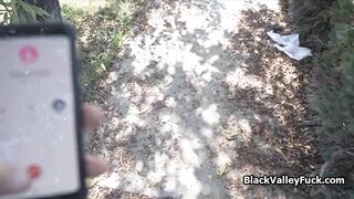 Ebony twat as finders fee