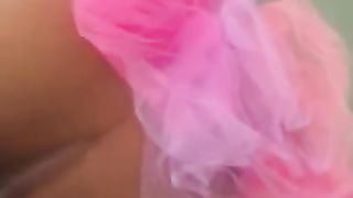 MATURE BBW FUCKBUDDY FUCKED IN THE ASS WITH TUTU & BLINDFOLD