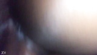 Additional petite black gets completely piped down