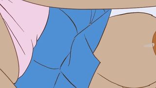 INTENSIVE DOGGY OF BLACK SCHOOL CHICK ANIMATED