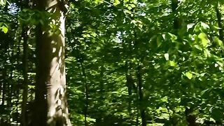 Flashing Black in Woods