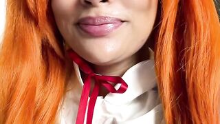 Asuka Cosplay Fart & Burp Compilation Plugsuit and School Uniform Corpulent Black
