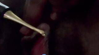Pencil Dildo On Love button Untill I Cum - 7 Mins
