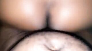 Darksome skinned black cutie loves to ride hard
