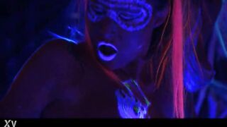 Lisa Sparkle and Sandra Steel Get Kinky Below UV Light