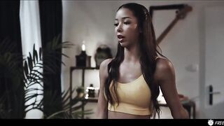 Black Roommate Frozen by Mysterious Remote CG Hentai - Lia Lin Hardcore Time Stop Dream