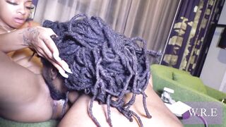 Large Titt Black Gal HoneyBezzy Sucking and Screwing BBC