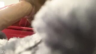 Black bitch gets mouth banged