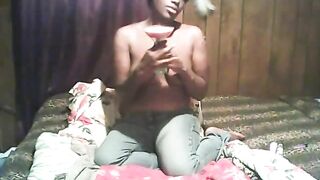 playing with my candle