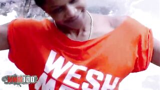Shania & Terry: Interracial Beach Banging