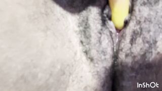 Chocolate Hair big beautiful woman Snatch slippery soaked solo masturbation