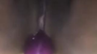 Ebony Ride Purple Dildo