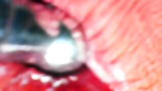 Giantess smokin' a small