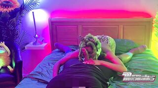 TRIXXIE MORELLA KEEPS GAGGING AND EATING SCHLONG DURING METROMAMMIS SLEEPOVER!