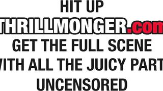 Slim Red Bone Black From Louisiana Eats Butt, Deepthroats BBC and Gets A Double Creampie On Thrillmonger's Large Ebony Bed